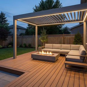 Système de terrasse en aluminium à emboîtement industriel moderne, fixations dissimulées, installation facile, écologique, étanche, métal extérieur - Product Image 6