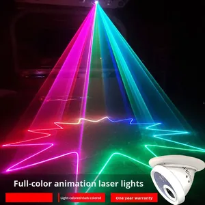Luz láser LED de animación a todo Color, iluminación de escenario de techo integrada con cuerpo de aluminio para KTV, barra llamativa, efecto láser de Karaoke - Product Image 6