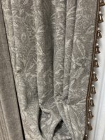 Cortinas de Cachemira Sintética con Estampado de Rosas Estilo Americano Romántico, Cortinas Gruesas de Lujo con Diseño Floral para Dormitorio y Sala de Estar