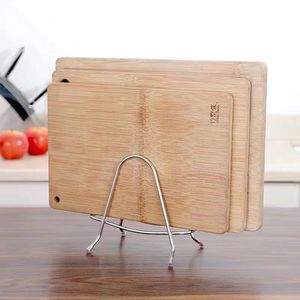 Stainless Steel Cutting Board Rack For <b>Kitchen</b> Countertop <b>Storage</b> Multi Purpose Portable Installation Free - Product Image 1