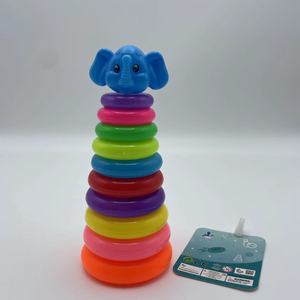 Montessori a 20 strati che impilano giocattoli di plastica torre arcobaleno educativa per far imparare ai bambini numeri colorati mentre giocano - Product Image 6