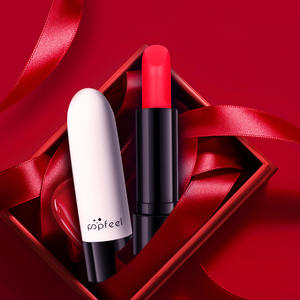 POPFEEL Lápiz Labial/Bálsamo Labial Mate Hidratante Estilo Niña, Color Té con Leche/Pasta de Frijol/<span class=keywords><strong>Tomate</strong></span> Maduro, 3G, Natural 3D - Product Image 1