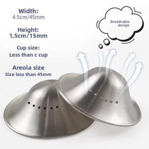 Nuevo Protector <span class=keywords><strong>de</strong></span> Pezones Plateado para <span class=keywords><strong>Lactancia</strong></span> Materna, Protector <span class=keywords><strong>de</strong></span> Pezones con Certificación ISO9001 para Madres Lactantes - Product Image 4