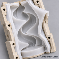 Moule en résine Tietuo + noyau en silicone pour œuvres d'art en PU C293-G1, surface aspect pierre, fabricant sur mesure, échantillon rapide
