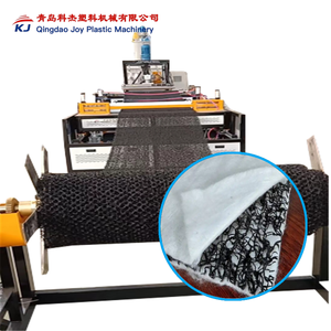 Línea de Extrusión en Línea para Redes de Drenaje Compuestas 3D de HDPE, Máquina para Fabricar Geomallas para Drenaje de Túneles y Subterráneas - Product Image 1