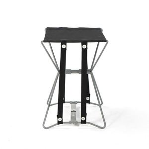 Tabouret pliant en fer ultra-léger et portable pour le camping en plein air, les pique-niques et la randonnée - Product Image 3
