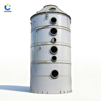 Tour de pulvérisation PP FRP résistante aux UV avec lit de filtration pour le traitement des gaz d'échappement de l'électrolyse