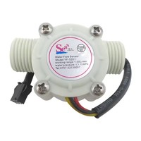 Capteur de débit d'eau YF-S201, interface 4 points G1 G2, pour chauffe-eau et distributeur d'eau, débitmètre à effet Hall
