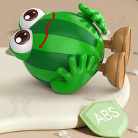 Robot jouet personnalisé en forme de pastèque dansante, avec couronne verte, lumière, musique, fonction de répétition vocale et d'enregistrement, éducatif, électrique, en plastique ABS, unisexe, pour enfants