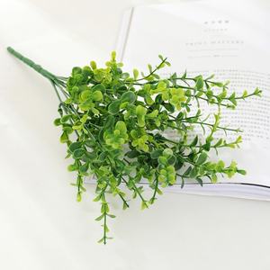 Décoration murale artificielle réaliste en herbe de fougère persane et eucalyptus, feuilles vertes pour mariage, Pâques, Noël - Product Image 6