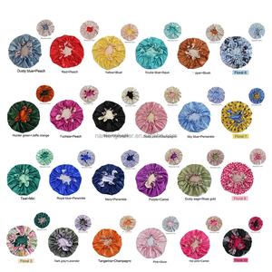 Bonnet de nuit en satin de soie double couche réglable et réversible, luxe, pour femmes et filles, bonnet de sommeil pour dormir - Product Image 1