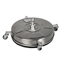 Disque de lavage haute pression de 15 pouces pour le commerce extérieur, accessoire de nettoyage pour les collectivités municipales et les jardins, en acier inoxydable, mobile