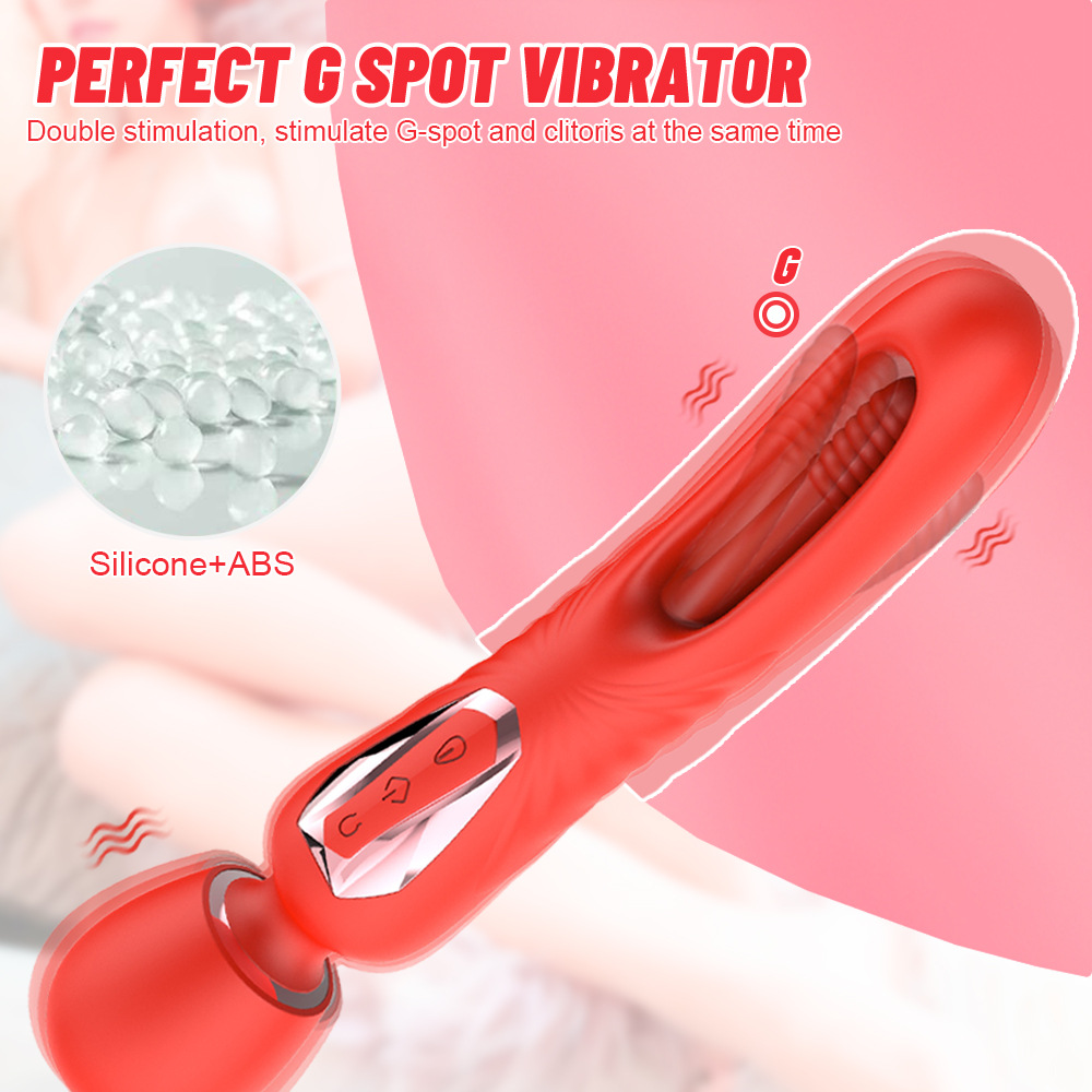 Tickling Wand Vibrator - 10 Frequency & Speed Silicone Sex Toy for Adults, Waterproof, Rechargeable, Enjoy Your Sex Life Tickling Wand Vibrator - 10 Frequency & Speed Silicone Sex Toy for Adults, Waterproof, Rechargeable, Enjoy Your Sex Life