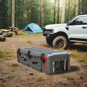 Nouvelle boîte à outils en plastique 4x4 unique pour camping en plein air, 110 litres, robuste, pour camion, barres de toit de <span class=keywords><strong>voiture</strong></span>, <span class=keywords><strong>rangement</strong></span> d'outils - Product Image 4