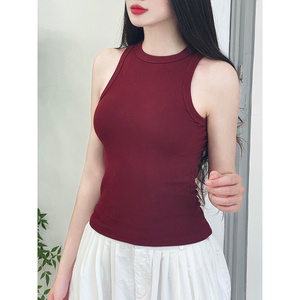 Camiseta Deportiva Elástica de Alta Calidad para Mujer, Camiseta sin Mangas Ajustada, Camisetas para Yoga, Deporte, Verano, Entrenamiento - Product Image 6