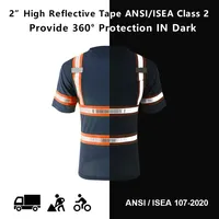 ZUJA-Camiseta reflectante de seguridad para trabajadores de la construcción, servicio OEM de fábrica, con cinta reflectante de pvc