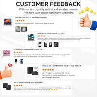 OEM yeni dizüstü iş dizüstü bilgisayarlar Pc bilgisayar Intel Pentium altın 6500Y 16GB 32GB 128GB 256GB dizüstü bilgisayarlar yepyeni Ordinateur taşınabilir
