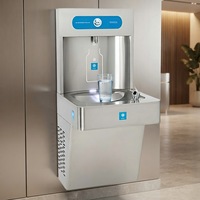 Distributeur d'eau froide mural en acier inoxydable électrique pour les terminaux aéroportuaires et les espaces publics - Utilisation à haute capacité