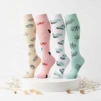 Chaussettes de compression en tricot pour femmes |   Soutien respirant pour la course à pied, l'athlétisme et les voyages |   Vente en gros OEM