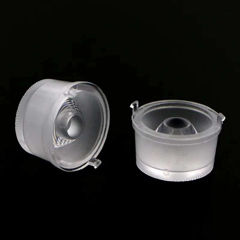 Fabrika fiyat çapı 22mm smd 5050 RGBW optik yüksek güç plastik enjeksiyon sabit şerit ışık duvar yıkayıcı için LED lens