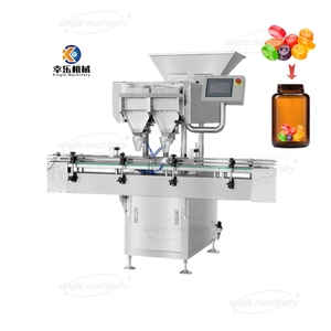 GMP 16 Lane Auto vitamina C imballaggio bottiglia gommosa pastiglia di caramelle conteggio riempimento tappatura ed etichettatrice linea di produzione - Product Image 3