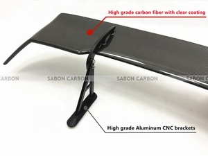 Alerón trasero de cuello de cisne de fibra de carbono estilo <span class=keywords><strong>STI</strong></span> para <span class=keywords><strong>2022</strong></span> <span class=keywords><strong>Subaru</strong></span> <span class=keywords><strong>Impreza</strong></span> BRZ ZD8 WRX S4 GR86 Accesorios - Product Image 4