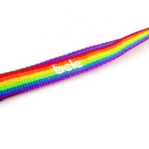 Sangles de téléphone portable QM Rainbow, impression sérigraphique, cordons de cou pour clés, porte-carte d'identité, cordon en polyester coloré - Product Image 5