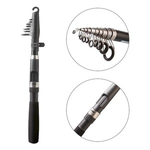 1,3 m, 1,6 m, 1,8 m, 2,1 m, 2,4 m, 2,7 m,3m, 3,6 m Salzwasser-Angelruten-Kit Teleskop-Angelrute und Rollen-Combo-Kit-Trage tasche - Product Image 2