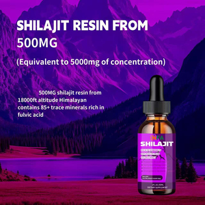 Personalización privada Shilajit gotas líquidas ricas en minerales 60% ácido fúlvico aumentar los niveles de energía suplementos gotas - Product Image 4