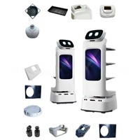 Housse de protection spécifique pour robot personnalisée avec plusieurs composants, accessoires en plastique à usage industriel, coque en PU lisse et plate