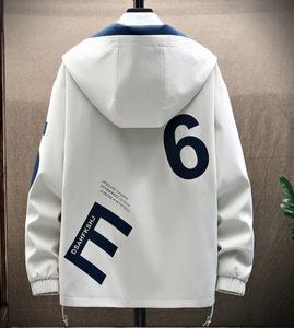 Giacca da Uomo Primavera Autunno con Cappuccio <span class=keywords><strong>Stile</strong></span> Casual Tendenza Streetwear con Cerniera Moda <span class=keywords><strong>Maschile</strong></span> 2023 <span class=keywords><strong>Abbigliamento</strong></span> - Product Image 6