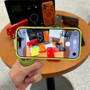 เคสโทรศัพท์มือถือแม่เหล็กขายดีสำหรับ iPhone 17 12 13 14 15 16 Pro Max พร้อมฟิล์มเลนส์ HD ขาตั้งโลหะ ป้องกันการกระแทก - Product Image 4