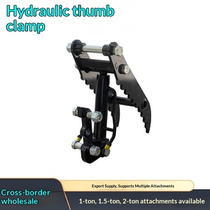 Fournisseurs de pièces détachées pour mini-excavatrices, outils auxiliaires pour excavatrices d'ingénierie agricole, râteau, pouce de préhension pour excavatrice - Product Image 1
