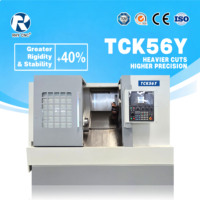 Tour CNC à banc incliné multifonction TCK56Y avec outillage motorisé axe Y, tournage et fraisage automatiques du métal, 380V, usage intensif