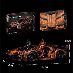 Modèle de voiture de sport Lamborghini Veneno K Box 10222, blocs de construction, jouet d'assemblage pour adultes, plus de 800 pièces - Product Image 3