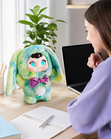 Poupée Compagnon Intelligente IA en Peluche de 30 cm avec Yeux LED, Récit d'Histoires, Interaction Tactile et Idéale pour les Cadeaux de Fêtes