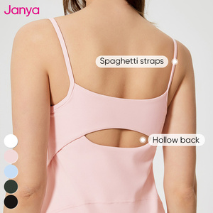 Janya Custom Logo Damen Sexy Hollow Back Suspender Fitness Sport kleid mit Spandex/Nylon Material für Golf Tennis - Product Image 4