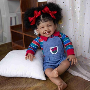 Full Body Poupe Newborn Realistic Boneca Bebe African <strong>Real</strong> Life <strong>Like</strong> Original Black Reborn <strong>Dolls</strong> - Product Image 3