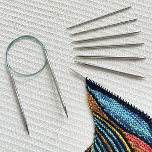 Lotus Yarn <span class=keywords><strong>Agujas</strong></span> de tejer <span class=keywords><strong>intercambiables</strong></span> de 3,5 "/5" de alta calidad 2,75mm-8,00mm Acero inoxidable Premium para tejer a mano - Product Image 3