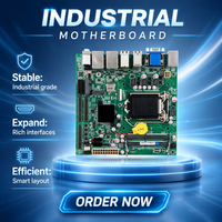 Placa Base Industrial LGA1151 H310 DDR4 64GB VGA HDMI EDP Doble Pantalla MSATA SATA3.0 M.2 Win7/8/10 Linux para Negocios