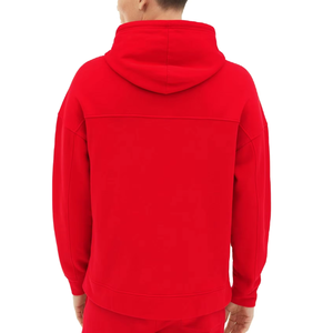 Ensemble sweat à capuche et short respirant de couleur unie avec logo personnalisé – Tenue décontractée pour homme, nouvelle collection automne, personnalisable - Product Image 4