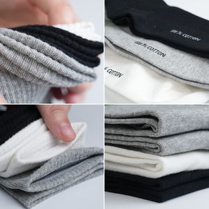 5 paia di calzini da uomo casual sportivi in cotone, tinta unita, multicolore, versatili, per tutte le stagioni, da interno, da lavoro, anti-odore, antibatterici, traspiranti - Product Image 3