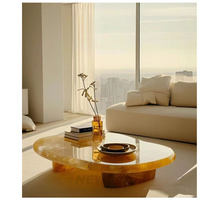 Newstar 2024 Table basse de luxe Tables basses minimalistes en marbre Table basse carrée en marbre