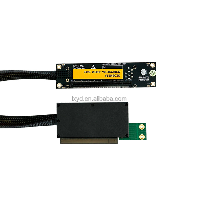 PCI Express 5.0 16X to X16 Riser Extension Cable 80CM Adapter GPU Cable for RTX4090 RTX5090 RTX5080 GPU Riser Card