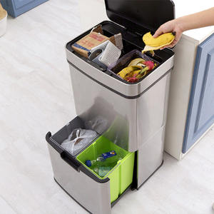 <span class=keywords><strong>Cubo</strong></span> <span class=keywords><strong>de</strong></span> <span class=keywords><strong>Basura</strong></span> para Cocina u Oficina <span class=keywords><strong>de</strong></span> 67 <span class=keywords><strong>Litros</strong></span>, <span class=keywords><strong>30</strong></span> L, 4 Compartimentos, <span class=keywords><strong>Sensor</strong></span> Táctil, Sin Contacto - Product Image 6