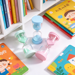 Reloj de Arena de Silicona Anticaídas con Temporizador de 3/5/10 Minutos, Reloj de Arena Colorido para Niños, para Aprender a Gestionar el Tiempo - Product Image 2