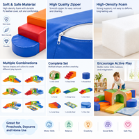 Équipement de jeu Montessori pour enfants : parcours d'obstacles intérieur souple pour grimper, ramper et équilibrer – Idéal pour la maternelle, la garderie et la salle de sport
