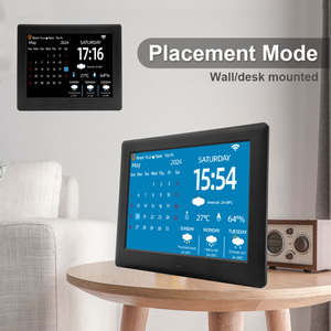 Giá tốt Wifi kỹ thuật số calenadar nhà Trạm thời tiết kỹ thuật số Nhiệt kế ẩm kế trong nhà ngoài trời cảm biến không dây thời tiết - Product Image 3