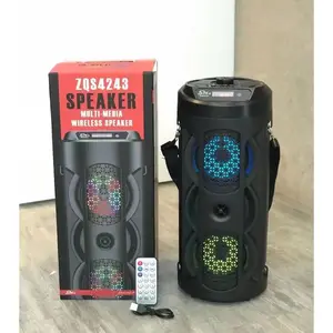 Zqs4243 Fabriek Groothandel Boombox 4Inch Speaker Tws Multifunctionele Luidspreker Met Led Scherm