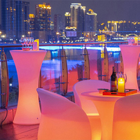 Discothèque disco meubles éclairage extérieur led haut bar à cocktails table bar meubles